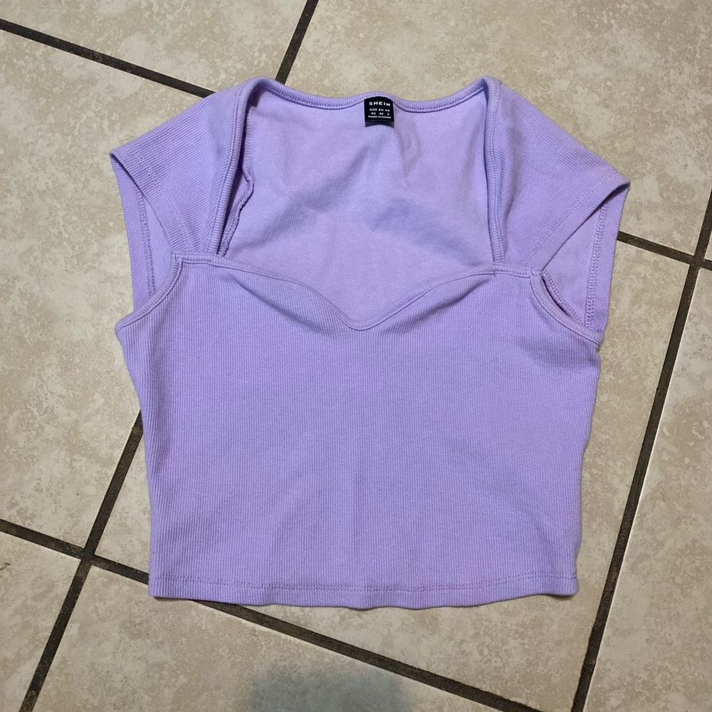 Lavender Crop Top